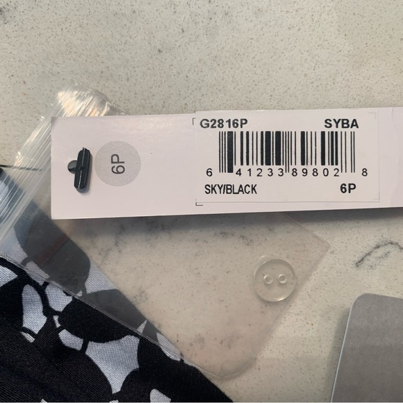 Maggy London Sky/Black Floral Dress for Nordstrom NWT - 6P - Picture 5 of 8